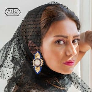 گوشواره جواهردوزی "شاپرک"